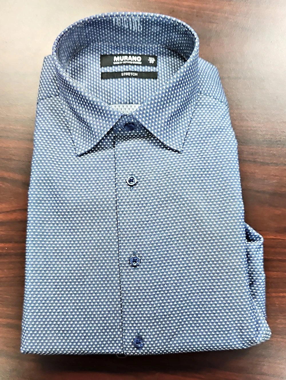 Murano Men's Blue & White Dress Shirt Like New